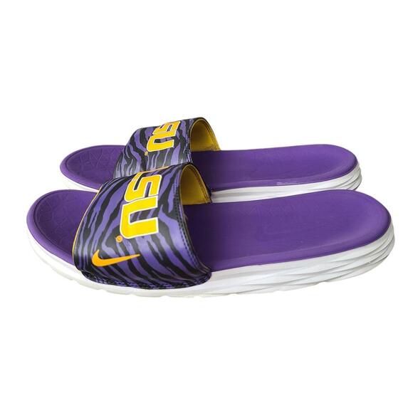 Nike LSU Slides - Stylish Comfort Size 10 - Picture 3 of 7
